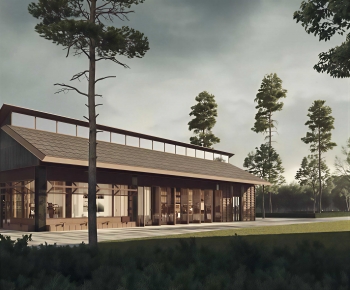 New Chinese Style Appearance Of Commercial Building-ID:746459966