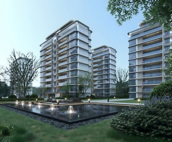 Modern Residential Building-ID:488725901