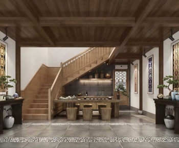 New Chinese Style Tea House-ID:960290914