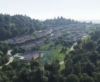 New Chinese Style Architectural Bird's-eye View Planning-ID:108320757