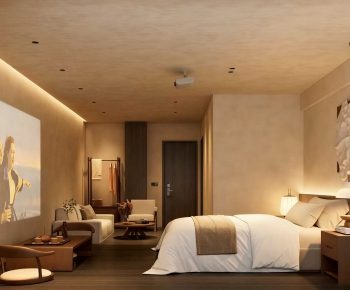 Wabi-sabi Style Bedroom-ID:573600056