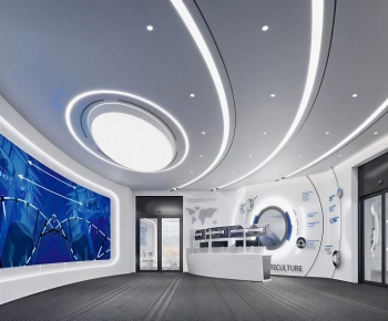 Modern Exhibition Hall-ID:687954901