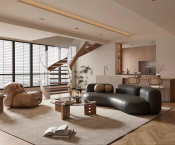 Modern A Living Room-ID:996721982