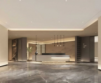 Modern Office Reception Desk-ID:880878932