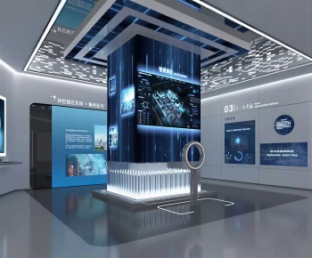 Modern Exhibition Hall-ID:650486958