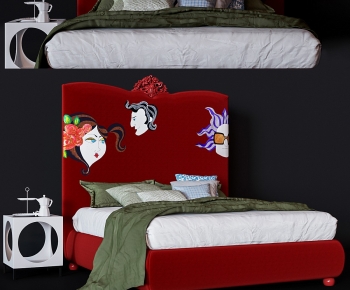 Modern Double Bed-ID:623118924