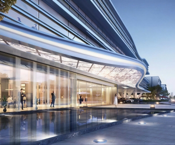 Modern Appearance Of Commercial Building-ID:643522024