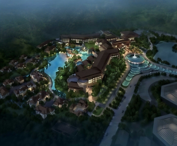 Modern Architectural Bird's-eye View Planning-ID:348525056