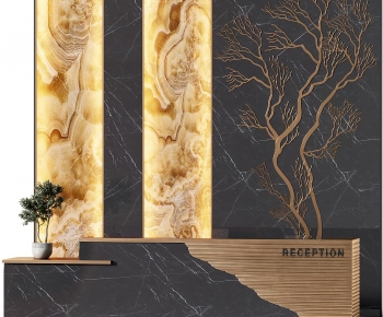 Modern Reception Desk-ID:980446105