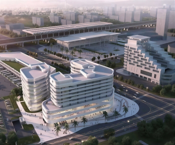 Modern Architectural Bird's-eye View Planning-ID:673657895