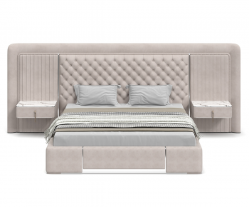 Modern Double Bed-ID:716875082