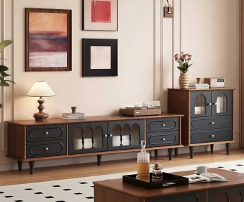 现代中古风电视柜-3118498