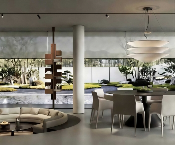 Modern A Living Room-ID:348780273