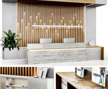 Modern Reception Desk-ID:411919127