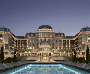 European Style Appearance Of Commercial Building-ID:253050363