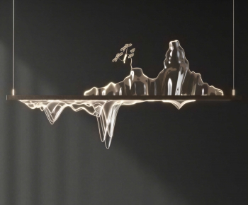 New Chinese Style Long Chandelier-ID:650451901