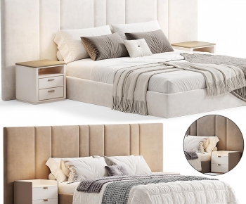 Modern Double Bed-ID:713988071