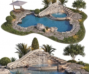 Modern Swimming Pool-ID:252949007
