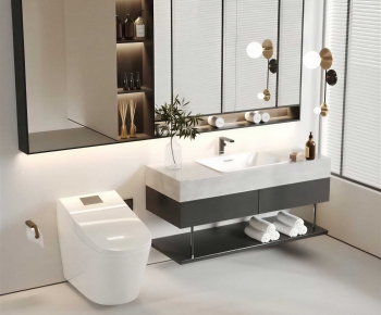 Modern Bathroom Cabinet-ID:342848062