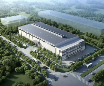 Modern Architectural Bird's-eye View Planning-ID:995100028