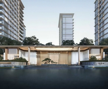 Modern Facade Element-ID:830809125