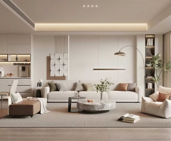 Modern A Living Room-ID:740050082