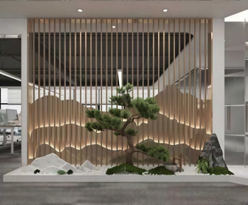 New Chinese Style Plant Landscaping-ID:130137928