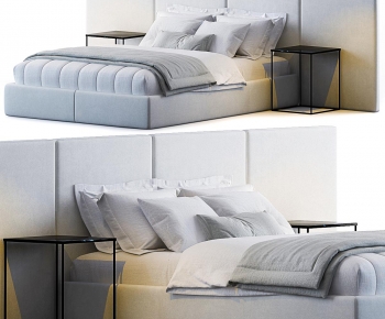 Modern Double Bed-ID:863010988