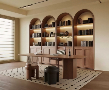 现代中古风书房-3118253