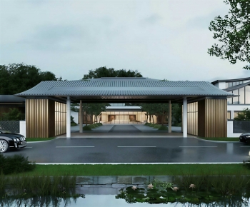 Modern Appearance Of Commercial Building-ID:199748046