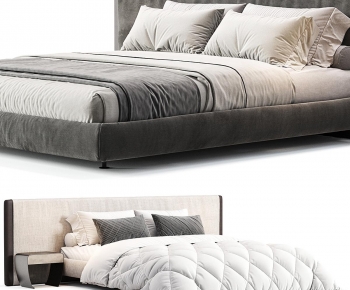 Modern Double Bed-ID:101180191