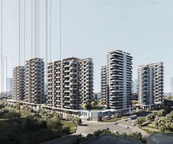 Modern Residential Building-ID:671955117