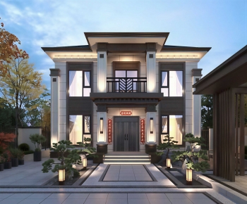New Chinese Style Courtyard/landscape-ID:725955016