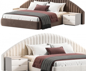 Modern Double Bed-ID:903316976