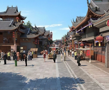 Chinese Style Commercial Street-ID:564450982
