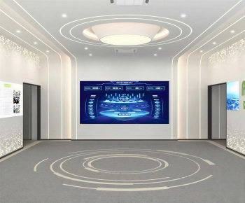 Modern Exhibition Hall-ID:617620948