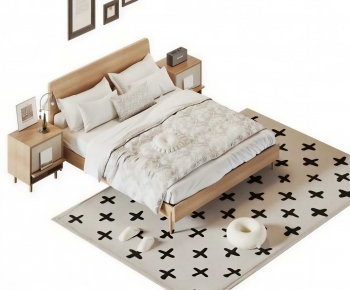 Modern Double Bed-ID:191699037