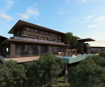 Modern Appearance Of Commercial Building-ID:450059891