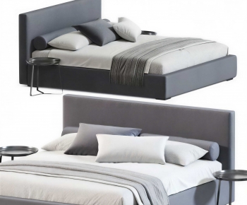Modern Double Bed-ID:377679115