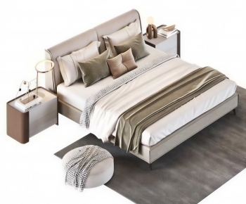 Modern Double Bed-ID:617367037