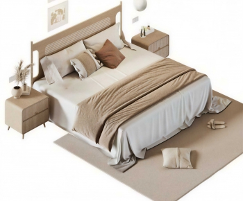 Modern Double Bed-ID:233700046