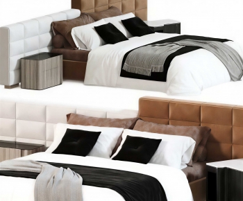 Modern Double Bed-ID:439080951