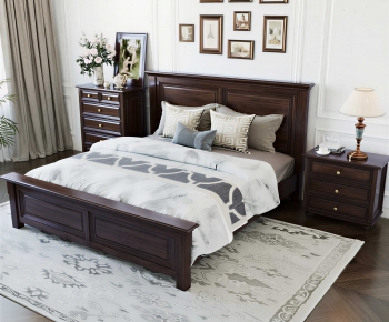 American Style Double Bed-ID:332169588