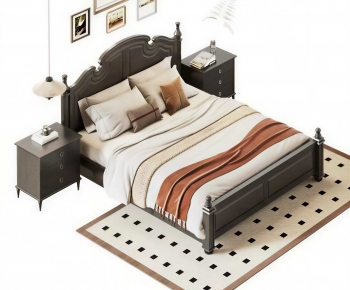 Modern Double Bed-ID:885035049