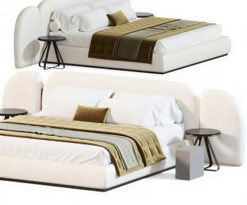 Modern Double Bed-ID:110903027