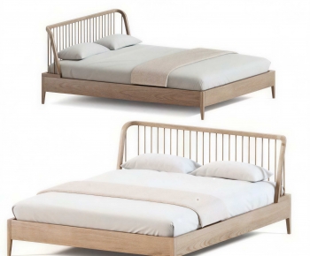 Modern Double Bed-ID:870335106