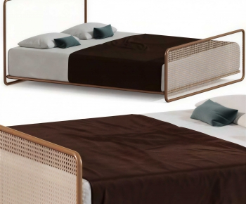 Modern Double Bed-ID:119585998