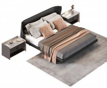 Modern Double Bed-ID:734822992