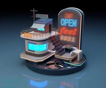 Modern Cartoon House-ID:790246016