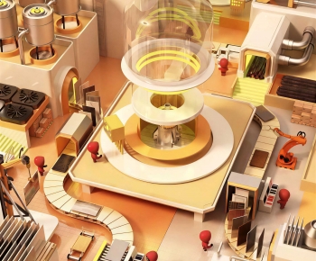 Modern Cartoon House-ID:262676954